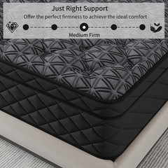 12″ 14″ Twin Full Queen King Mattress Gel Memory Foam Hybrid Spring in a Box
