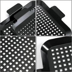Ultimate BBQ Experience: 2-Pack Nonstick Grill Pans with Raised Handles & Design