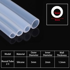 High-Temp Silicone Tubing for Peristaltic Pump Lab Grade Odorless Transparent