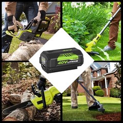For Ryobi 40V 6 Ah Lithium Ion Battery 40-Volt OP40605VNM OP40602 /Rapid Charger