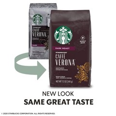 6 Pk Starbucks Caffe Verona Dark Roast Whole Bean Coffee 12 oz SEE DESCRIPTION