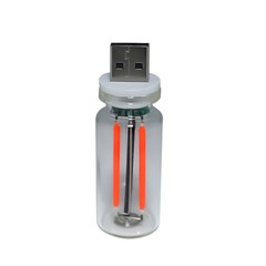 1PCS Touch Control Car USB Blue LED Light Atmosphere Night Light Dimmable New