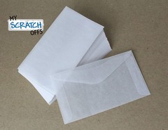 100 Pack of 3.25 x 4.875 in Glassine Envelopes Perfect for Mini Lotto Lottery…