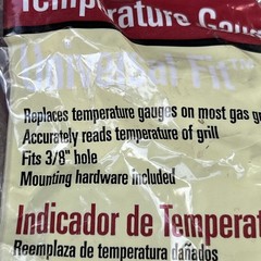Universal CharBroil Kenmore NexGrill Weber Grill Temperature Gauge fit 3/8″ hole