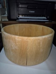 10″ x 5″ Wooden Salad Bowl, Smooth Finish, Hand Wash Only, Round OT15