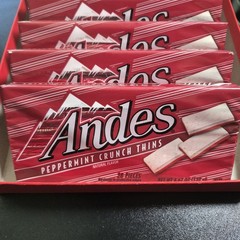 10 Andes Peppermint Crunch Thins Candy Boxes 4.67 oz Each, 280 Pieces