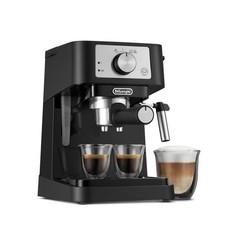 DeLonghi 33.8 Ounces Semi-Automatic Espresso Machine Black Stilos 15-Bar