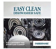 Farberware Easy Clean 8 Inch Aluminum Nonstick Frying Pan, Black New