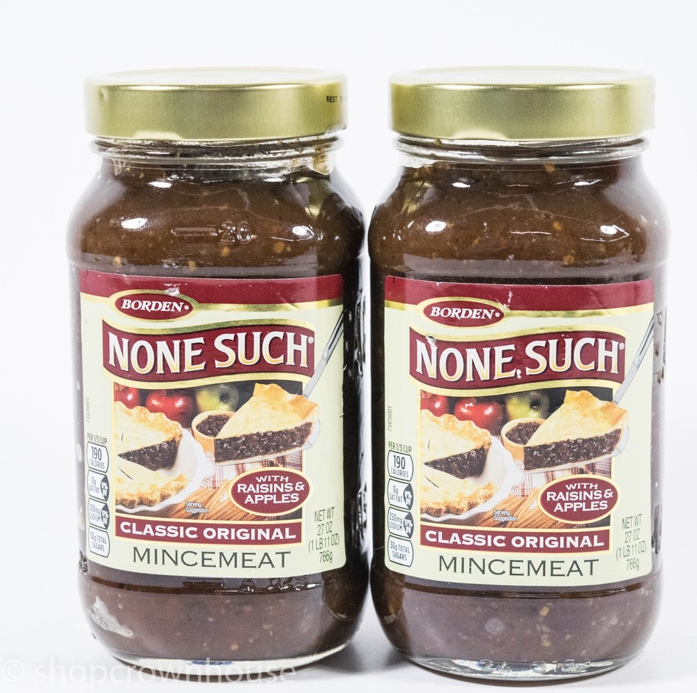 2 Borden None Such Mincemeat CLASSIC ORIGINAL 27 ounce jar 03/25/2027