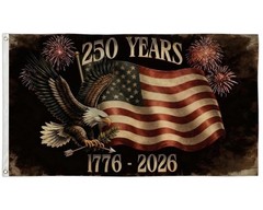 250 Years America Flag 3×5 FT 250th Anniversary USA Patriotic Flag 1776-2026
