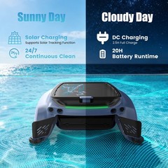 AIRROBO SP200 Solar Power Robotic Pool Skimmer Automatic Pool Surface Cleaner