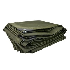 Heavy Duty Waterproof Canvas Tarp 16 Oz Cotton Canvas Tarpaulin Cover Tent