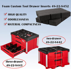 Packout Foam Inserts 48-22-8452 Fits for Milwauke Packout Drawer Tool Boxes48-22