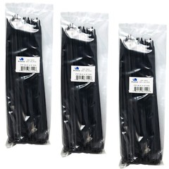 300 Pack Cable Ties Tie Wraps Plastic Nylon Zip Ties Strong Extra Long NEW 12″