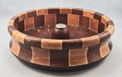 California Redwood Nut Cracker Bowl Standard Specialty Co. w/Cracking Tool