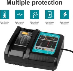 2PACK For Makita 18Volt 8.0Ah LXT Li-Ion Battery BL1860B BL1830 BL1850 / Charger