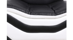 PRICE DROP Black White 2PC Sofa Loveseat Set Contemporary Modern Furniture