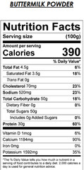 Bulk Grade A Buttermilk Powder (select quantity below)