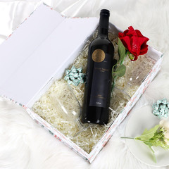 Floral Gift Box with Magnetic Lids 13.8X8.3X4.4 In, Large Bridesmaid Proposal Bo