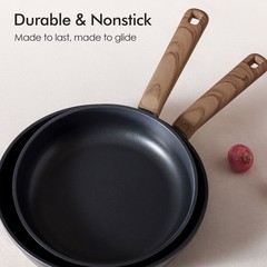 Sensarte Ceramic Nonstick Cookware Set, 24 Pieces, Die-Cast Aluminum, Induction