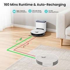 Lefant M2L Plus 7000Pa Robot Vacuum Cleaner Self-Emptying 2.4G/5G Smart Sweeper