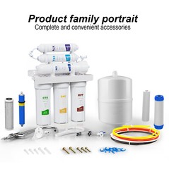 Simpure 6 Stage 100GPD Reverse Osmosis RO System Alkaline Drinking Water Filter