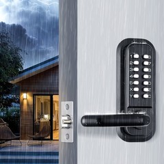 VEVOR Mechanical Keyless Entry Door Lock 14 Digit Keypad and Handle Embedded