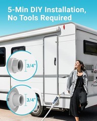 AQUA CREST RV Inline Water Filter, Reduces Chlorine, Bad Taste, odor for RVs(2)