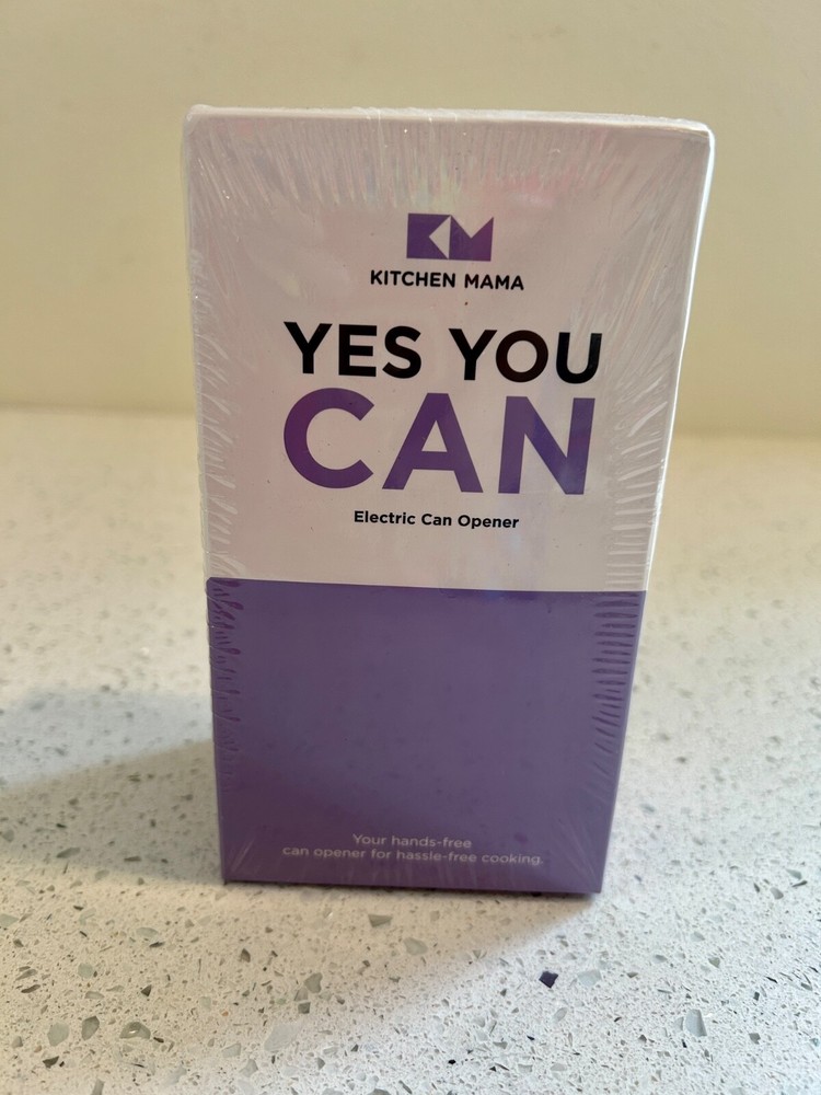 Kitchen Mama YES YOU CAN One Touch Electric Can Opener Auto Shut-Off SEALED BOX