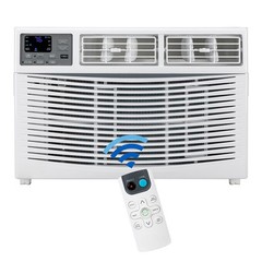 8000 BTU 115V Window Air Conditioner w/Remote Control & LED Digital Panel, Wifi