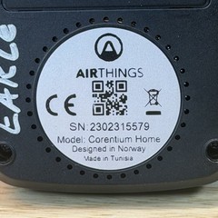 Airthings Corentium Digital Home Radon Detector Easy to Use Battery Operated 223