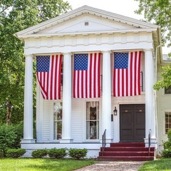 US American Flag Heavy Duty Luxury Embroidered Stars Sewn Stripes Grommets Nylon