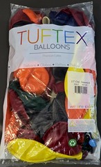 Tuftex 17″ Crystal Balloons Assorted Colors – NEW 50ct Bag