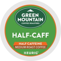 Green Mountain Coffee Half-Caff, Keurig K-Cup Pod, Medium Roast, 96 Count