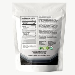 2 LB 100% PURE PREMIUM BLACK CHIA SEEDS VEGAN GLUTEN-FREE Non-GMO USDA ORGANIC