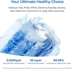 Waterdrop X16 Tankless Reverse Osmosis System, NSF/ANSI 58&372 Certified