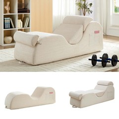 Zafly Yoga Chaise Lounge Indoor, Yoga Chaise, Ergonomic Reading Chair for Adults
