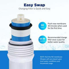 150 GPD RO Membrane Reverse Osmosis Water Filter for Hydro-Logic Stealth-RO300
