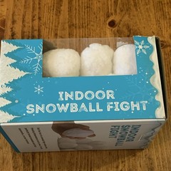 Snowtime Anytime Indoor Snowball Fight Set of 16 Soft Winter White Snowballs