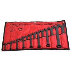 16 Pc SAE Combination Wrench Set 1/4 to 1-1/4in SAE Wrench Set w/ Roll Up Pouch