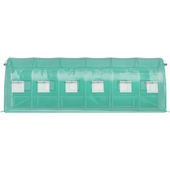 VEVOR Walk-in Greenhouse 20’x10’x7′ Hot Planter House Gardening Galvanized Frame