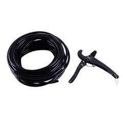 Black Pneumatic Tubing Pipe PU Polyurethane Air Compressor Tubing Hose 15 Meter