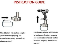 Battery Adapter For Makita 18V Li-ion Convert To For RYOBI Power Tool MT20RNL