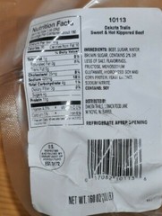 SWEET & HOT BEEF Kippered Bits BULK 10 Pounds Dakota Trails FAST SHIPPING