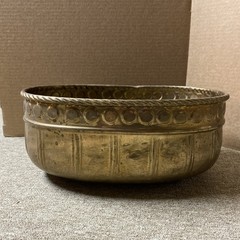 Vintage Brass Indoor Oval Planter 15” Long 6” Tall 10.25” Wide Big & Beautiful