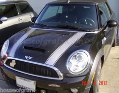 Bonnet & Boot stripes decals graphics fit Mini Cooper S Clubman Countryman Coupe
