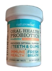NatureWise Oral Probiotics for Mouth Bad Breath – Chewable Sugar-Free Mint 11/27