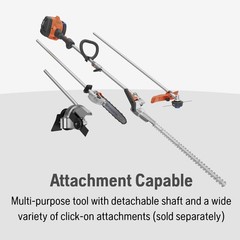 Husqvarna 122LKH Gas Hedge Trimmer, Multi-Purpose Tool with Hedge Trimmer