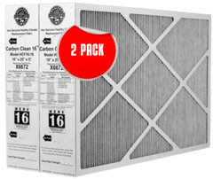 Lennox X6672 Healthy Climate 16x25x5 Merv 16 Carbon Coated Filter – 2 PACK