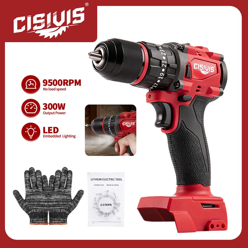 18V Cordless Brushless Drill Driver Kit with Battery & Charger For Milwaukee M18